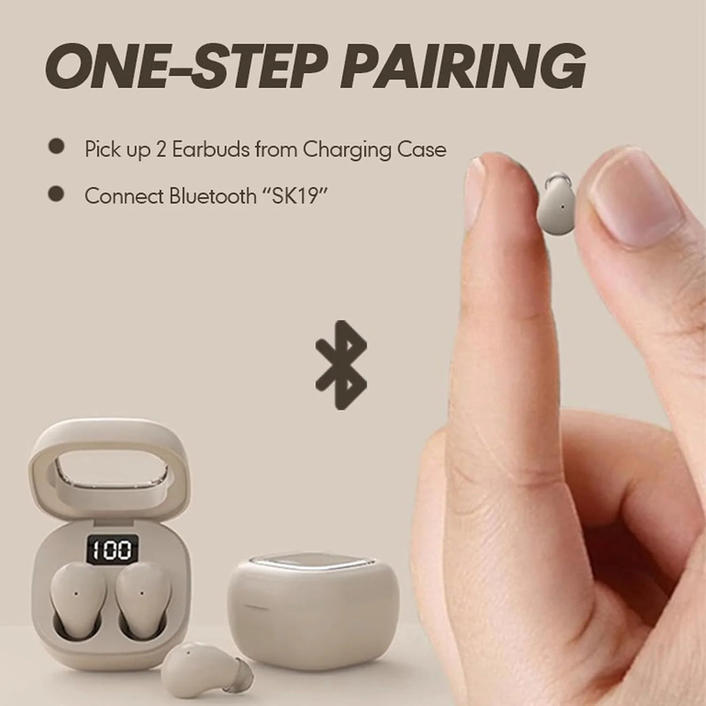 Smallest Invisible Mini Earbuds Wireless Bluetooth, Low Profile Micro Tiny Discreet Hidden Earbuds for Work,Invisible Sleep Wireless Earphone IPX6 Waterproof for Small Ear Canals(Black)