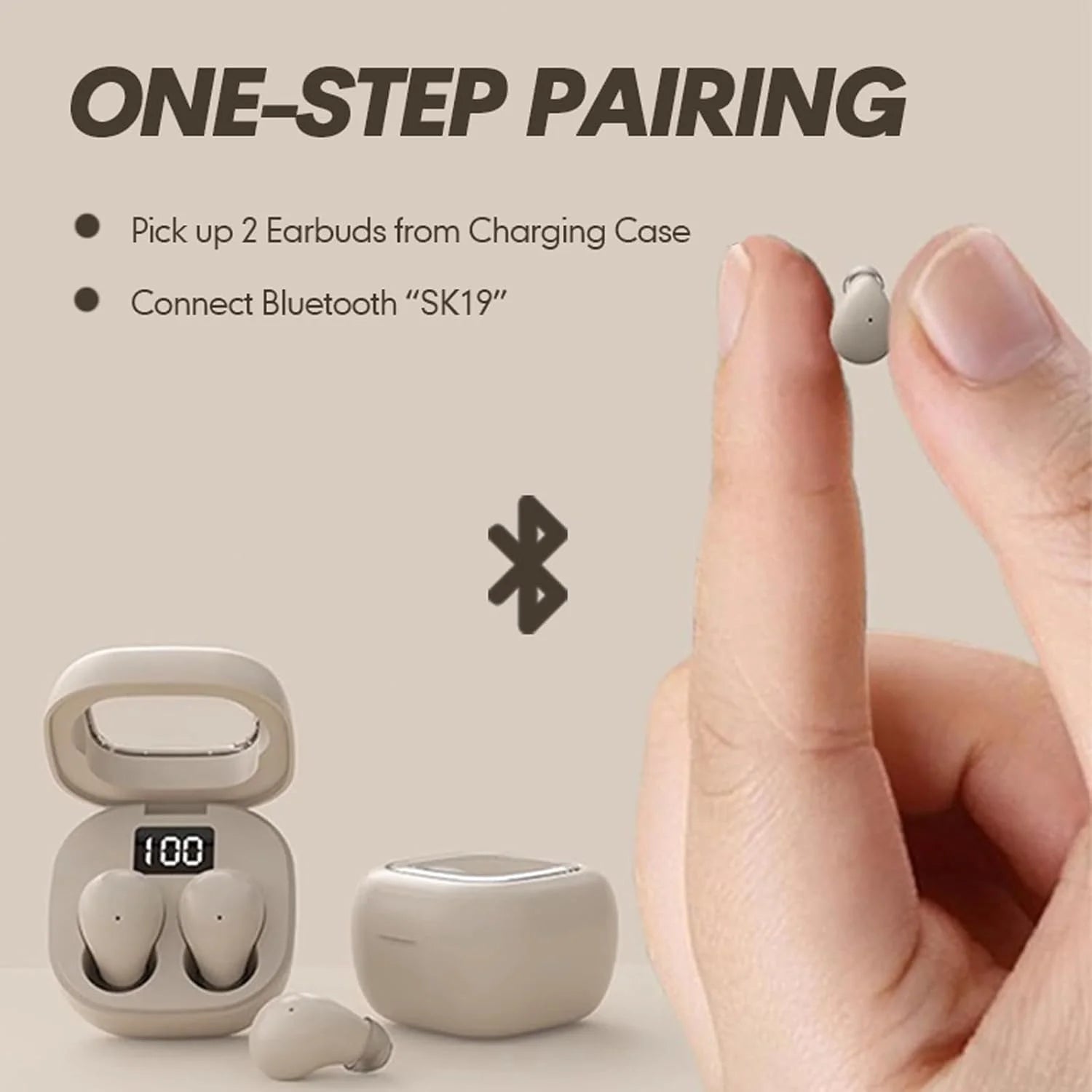Smallest Invisible Mini Earbuds Wireless Bluetooth, Low Profile Micro Tiny Discreet Hidden Earbuds for Work,Invisible Sleep Wireless Earphone IPX6 Waterproof for Small Ear Canals(Black)